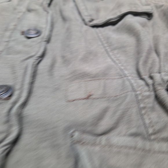 Free People Woman's Size Small Petite Military Style Utility Jacket Green‎ - Picture 3 of 11
